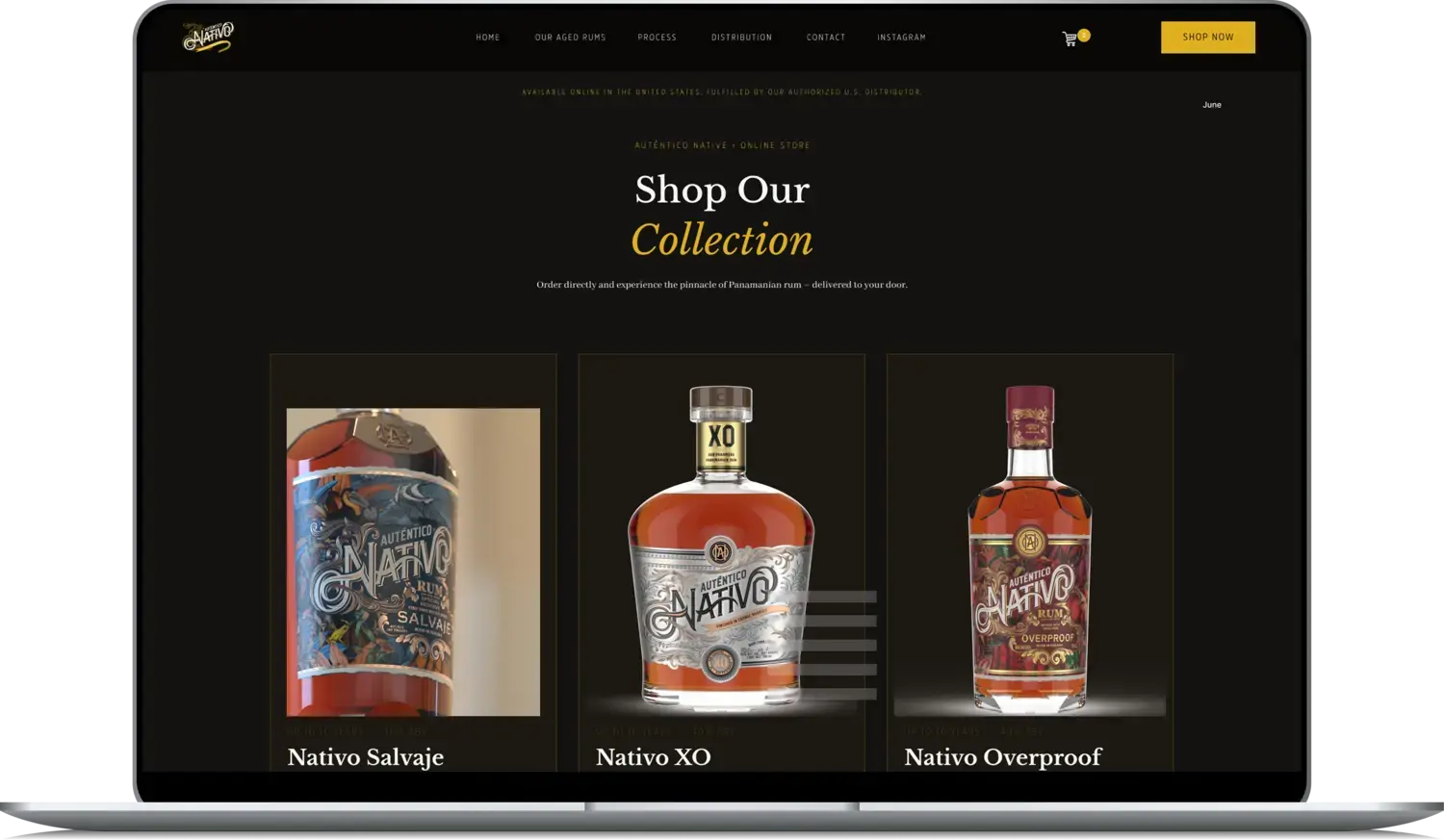 Brand DTC storefront powered by Bevstack