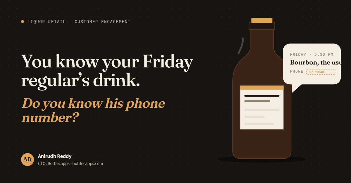 You know your Friday regular’s drink. Do you know his phone number?