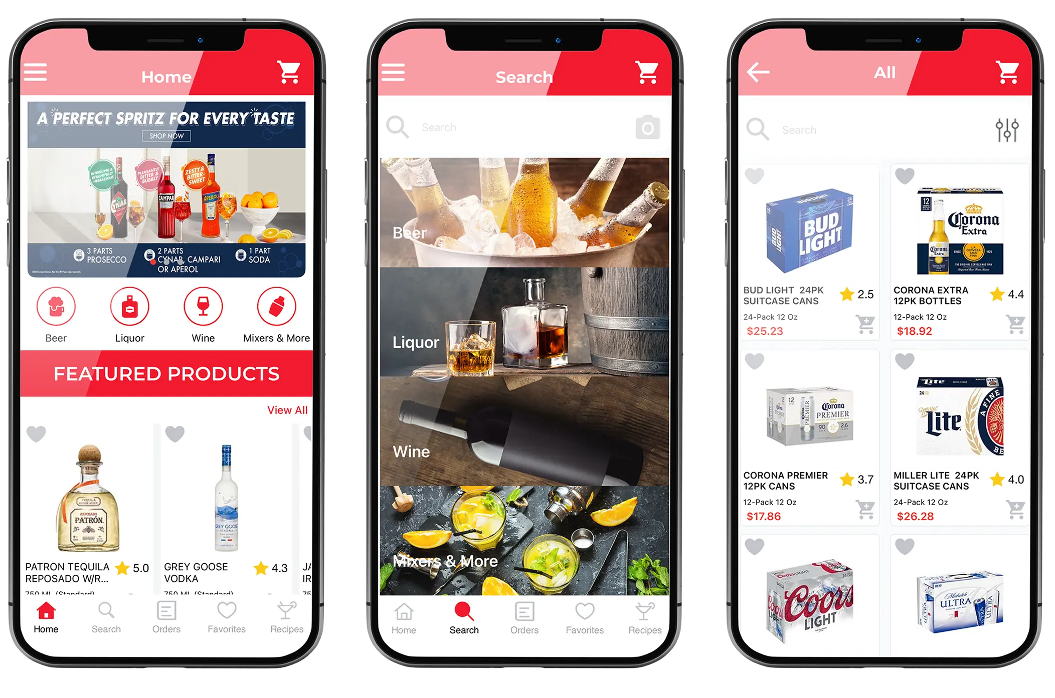 Bottlecapps Mobile app for liquor stores multiple