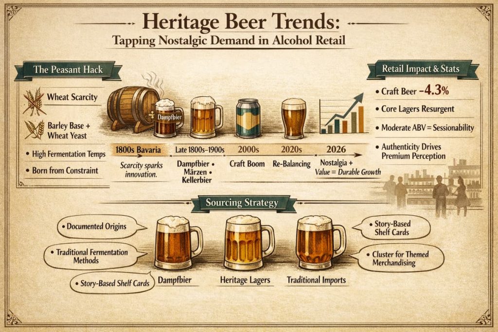 Heritage Beer Trends Tapping Nostalgic Demand in Alcohol Retail